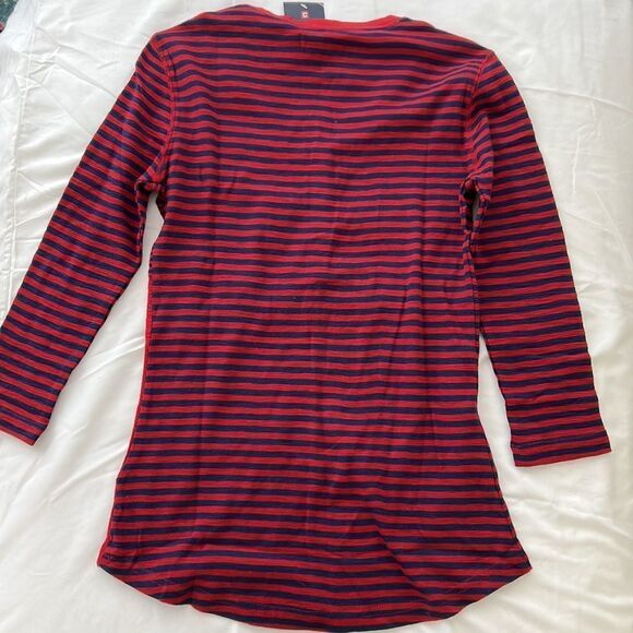 NWT Ladies Chaps striped pullover XS - Picture 3 of 5